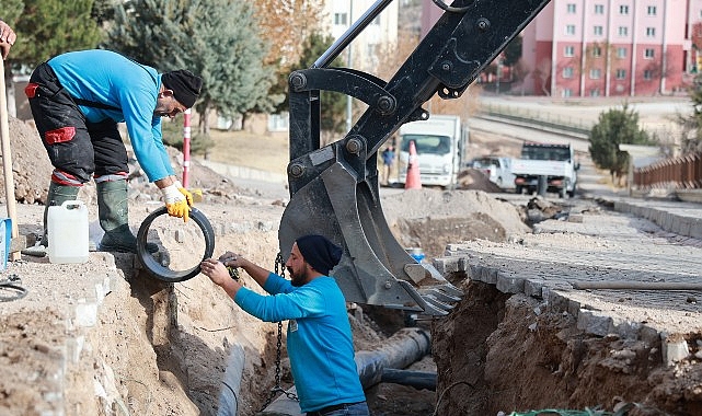 bekdik mahallesi toki 2 etap bolgesinde yenilenen icme suyu hatti devreye alindi F1Y3Zit3