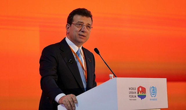 ekrem imamoglu kahirede duzenlenen 12 dunya kent forumunda konustu HzhOZz8p