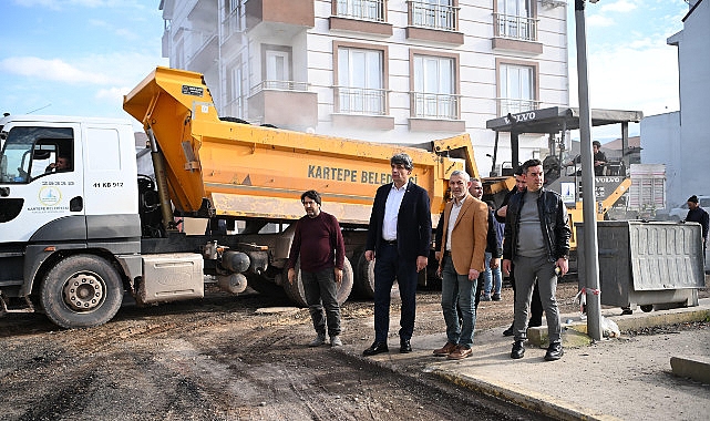 kartepe istasyon mahallesine 280 ton asfalt serildi kWXkFZcC