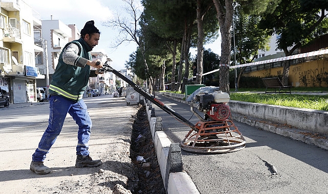 yenilenen konak asfalt ve kaldirim calismalari hiz kesmiyor rm3hb9Z9